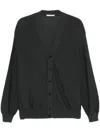 Lemaire Twisted Cardigan In Grey