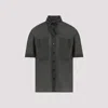 LEMAIRE GREY SHORT SLEEVES WITH FOULARD COTTON SHIRT