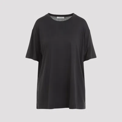 Lemaire Caviar Grey Silk Short Sleeves T-shirt