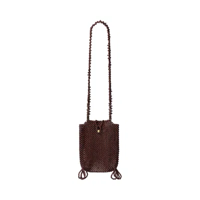 Pre-owned Lemaire Grigri Phone Holder Bag 'dark Brown' | Men's Size Onesize