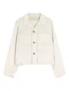 Lemaire Gusseted-pocket Utility Military Jacket In Neutral