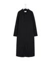 Lemaire Half Overcoat Trench Coat In Black