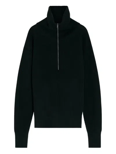 Lemaire Half Zio Sweater In Black