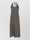 Lemaire Halter Neck Midi Apron Dress With Open Back