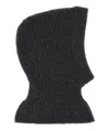 Lemaire Ribbed-knit Lambs Wool Balaclava In Black