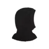 Lemaire Hood Hat Balaclava Design Knitted Ribbed In Black