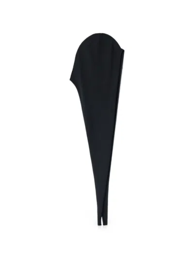 Lemaire Head Scarf In Fine Wool In Black