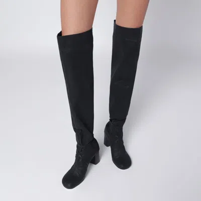 LEMAIRE LEMAIRE HIGH ANATOMIC BOOTS IN ONYX