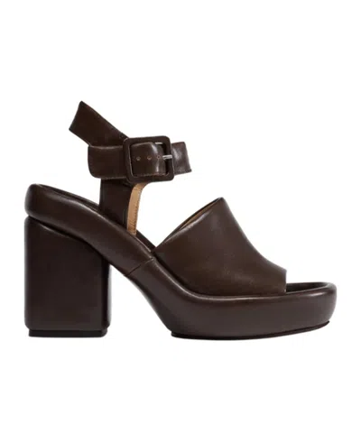 Lemaire High-heeled Sandals With Thick Soles And Buckles In Black
