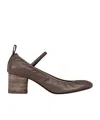 Lemaire Taupe Square Ballerina Heels In Brown