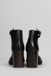 Lemaire 80mm Almond Toe Ankle Boots In Black