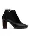 Lemaire 80mm Almond Toe Ankle Boots In Black