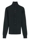 Lemaire High-neck Buttoned Cardigan In Gray