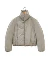 Lemaire Cropped Puffer Blouson Jacket In Gray