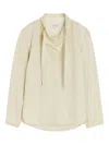 Lemaire High-neck Drawstring Blouse In Neutral