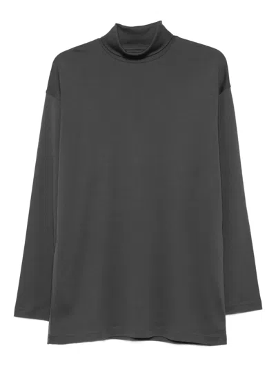 Lemaire High-neck Long-sleeved T-shirt In Gray