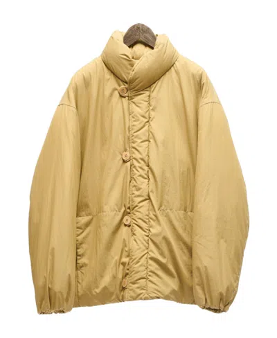 Lemaire High-neck Padded Jacket In Nude