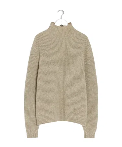 LEMAIRE HIGH-NECK RIBBED SWEATER