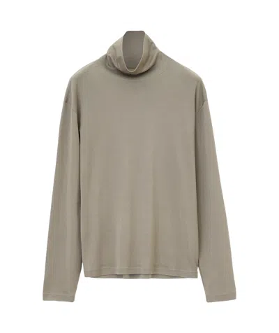 Lemaire High-neck Sweater In Nude
