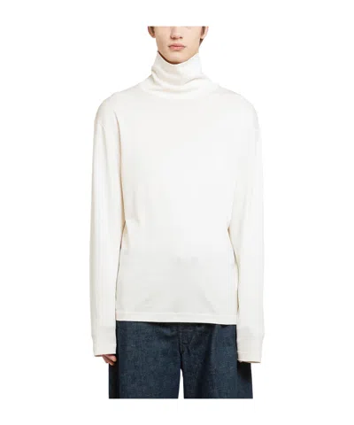 Lemaire High-neck Sweater In White