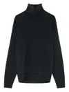Lemaire High Neck Swetaer In Black