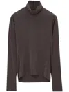 Lemaire Long Sleeve Foulard Top In Brown