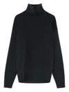 Lemaire Yak Alpaca High Neck Sweater In Black