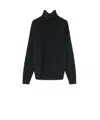 Lemaire Yak Alpaca High Neck Sweater In Black