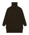 Lemaire Brown High Neck Midi Dress In Brown