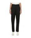 Lemaire High-rise Waist Straight Leg Trousers In Black