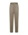 Lemaire High-rise Tailored Trousers In Gray