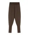 Lemaire Wool Joggers In Brown