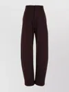 Lemaire Pantalone Dalla Gamba Ampia In Misto Viscosa Marrone Donna In Brown