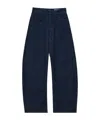 Lemaire High-waisted Curved Jeans In Blue