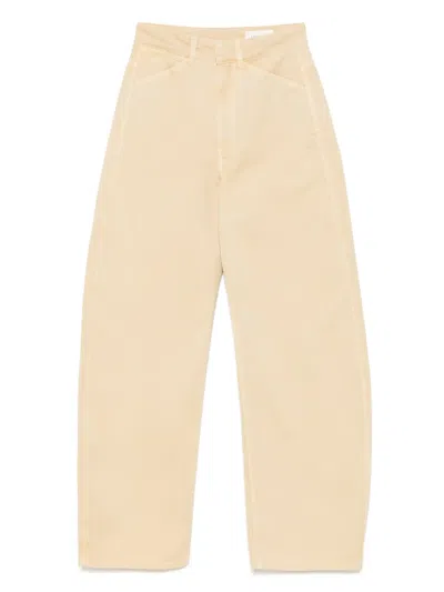 Lemaire Jeans Mit Hohem Bund In Nude