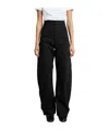 Lemaire Curved-leg Tailored Trousers In Black