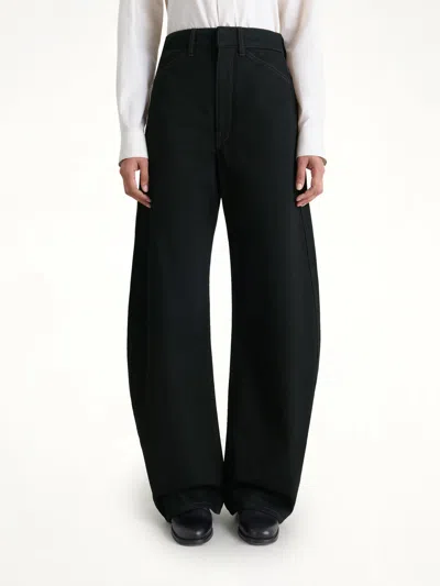 Lemaire High Waisted Curved Pants In Black