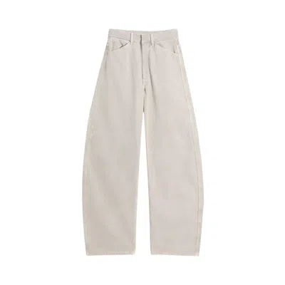 Pre-owned Lemaire High Waisted Curved Pants 'moonstone' | Tan | Women's Size 34 In Brown