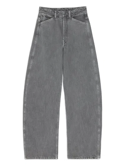 Lemaire High-waisted Jeans In Gray