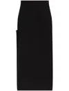 Lemaire High-waisted Skirt In Black