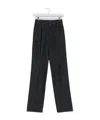 Lemaire High Waisted Straight Pants In Black