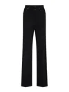 Lemaire High Waisted Straight Pants In Black