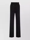 Lemaire High Waisted Straight Pants With Back Pockets In Black