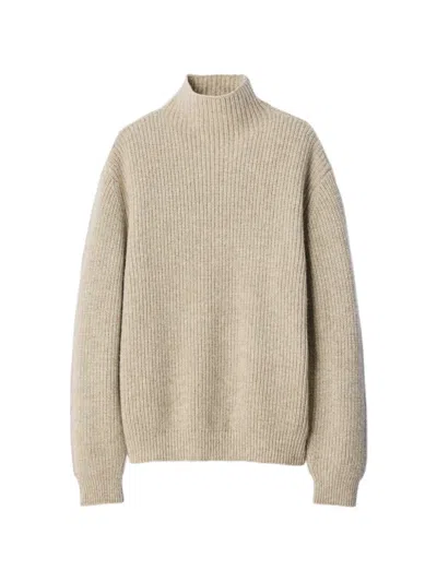 Lemaire High-neck Sweater In Yak Alpaca In Transparent