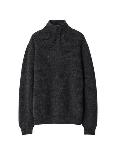 Lemaire High-neck Sweater In Yak Alpaca In Yellow