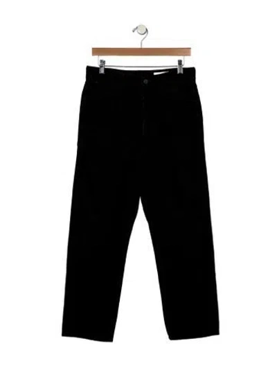 Pre-owned Lemaire High-rise Straight Leg Jeans In Black