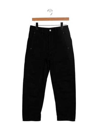 Pre-owned Lemaire High-rise Straight Leg Jeans In Black