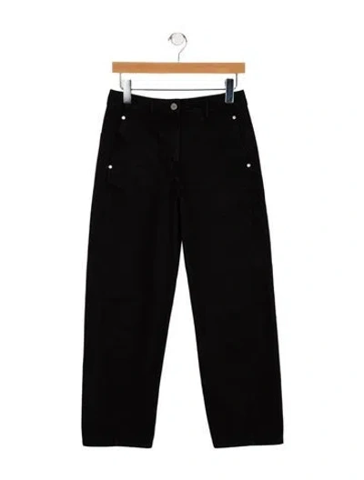 Pre-owned Lemaire High-rise Straight Leg Jeans In Black