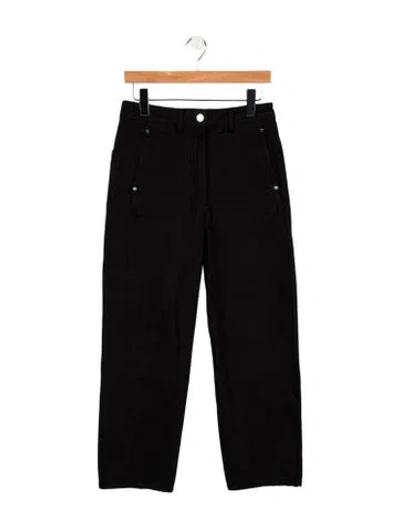 Pre-owned Lemaire High-rise Straight Leg Jeans In Black