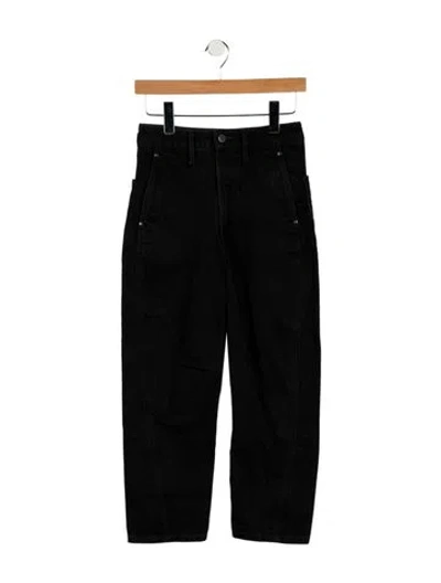 Pre-owned Lemaire High-rise Straight Leg Jeans In Black